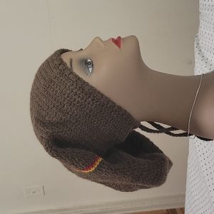 Fishermans 100 % Wool Rasta Drawstring Tam One Size /Slouchy Hat $75